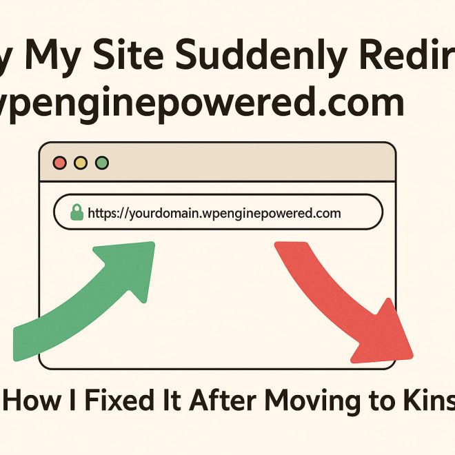 Why my Site Redirected to wpenginepowered.com after Moving to Kinsta and How I Fixed It?